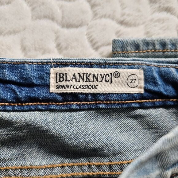 New Blank NYC distressed skinny jeans skinny classique - Picture 2 of 8